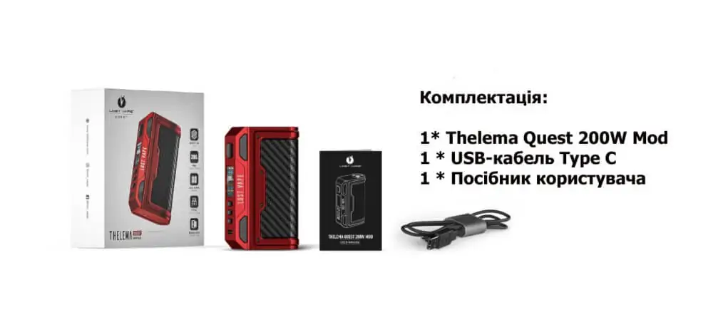 Lost Vape Thelema Quest 200W Mod